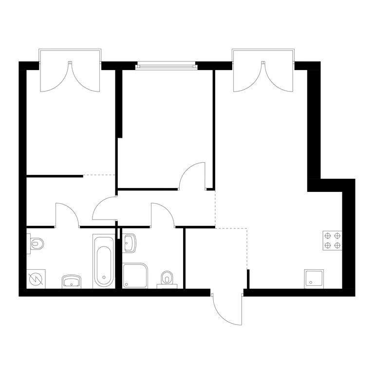 2-BD Apartment Sale, 60.9平方米 at Barklaya 6, Barklaya Street, 6, Moscow, Russia #1 2-BD Apartment Sale, 60.9平方米 at Barklaya 6, Barklaya Street, 6, Moscow, Russia #1
