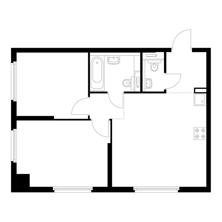 2-BD Apartment Sale, 56平方米 at Barklaya 6, Barklaya Street, 6, Moscow, Russia #1 2-BD Apartment Sale, 56平方米 at Barklaya 6, Barklaya Street, 6, Moscow, Russia #1