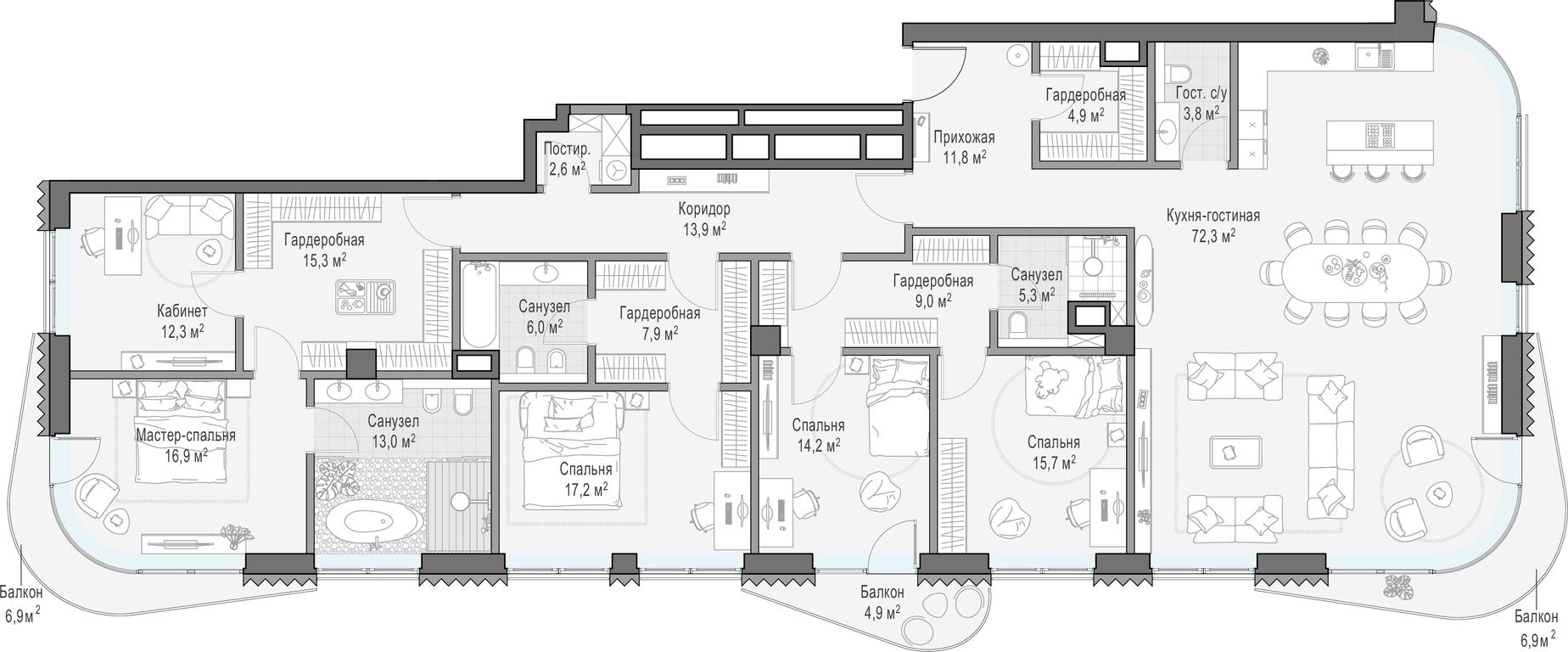 Продажа 4-комн. квартиры, 245,3 м² в ЖК «Дом Лаврушинский», Лаврушинский переулок, 11к1, Москва, Россия #1 Продажа 4-комн. квартиры, 245,3 м² в ЖК «Дом Лаврушинский», Лаврушинский переулок, 11к1, Москва, Россия #1
