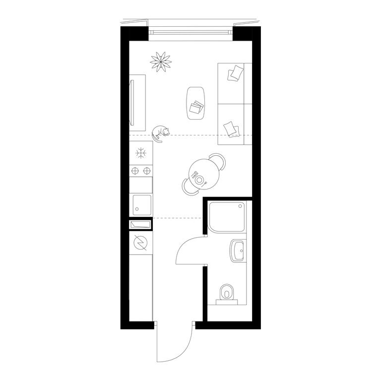 Apartment Sale, 19.4 sq. m. at Irtyshskiy Kvartal, 2nd Irtyshsky Drive, Moscow, Russia #1