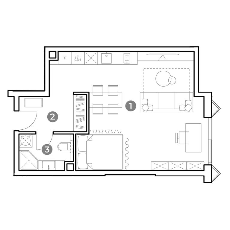 Apartment Sale, 41.3 sq. m. at Nametkin Tower, Namyotkina Street, 10А, Moscow, Russia #1 Apartment Sale, 41.3 sq. m. at Nametkin Tower, Namyotkina Street, 10А, Moscow, Russia #1
