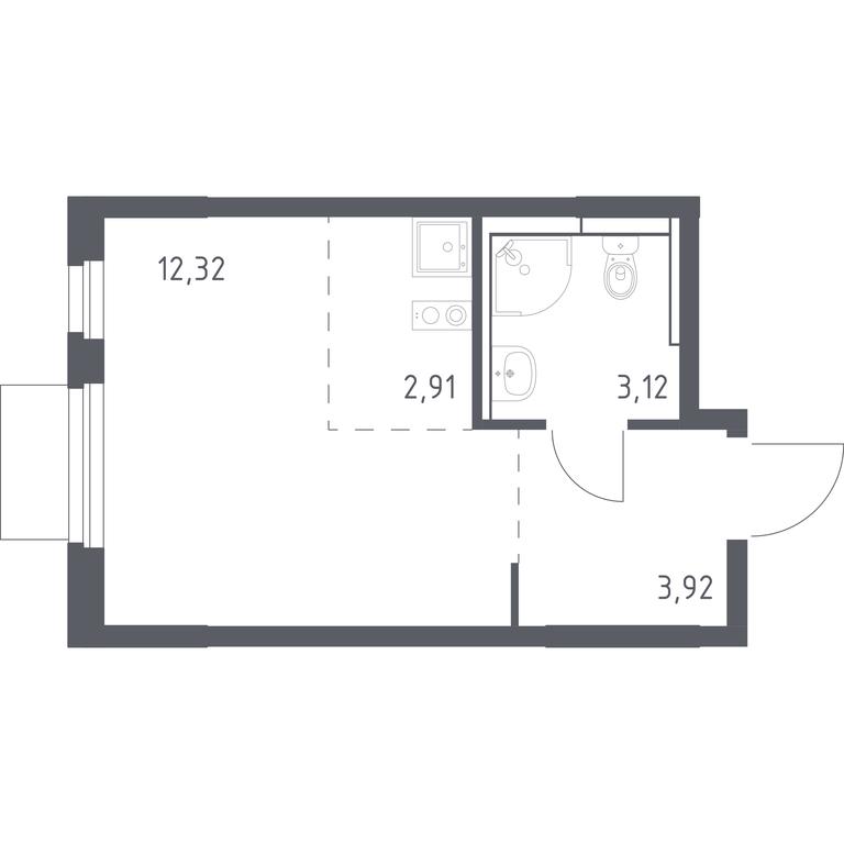 Apartment Sale, 22.27平方米 at Mytishchi Park, Silikatnaya ulitsa, 41к3, Mytischi, Moscow Region, Russia #1 Apartment Sale, 22.27平方米 at Mytishchi Park, Silikatnaya ulitsa, 41к3, Mytischi, Moscow Region, Russia #1
