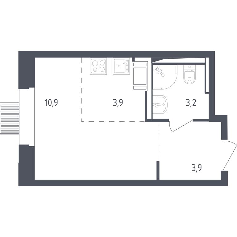 Apartment Sale, 21.5平方米 at Mytishchi Park, Silikatnaya ulitsa, 41к3, Mytischi, Moscow Region, Russia #1 Apartment Sale, 21.5平方米 at Mytishchi Park, Silikatnaya ulitsa, 41к3, Mytischi, Moscow Region, Russia #1