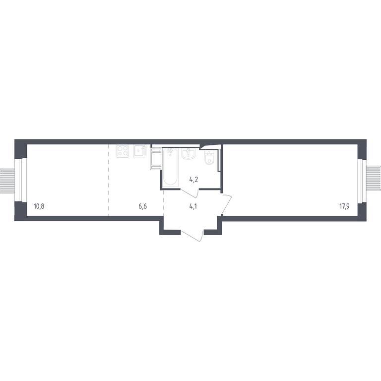 Apartment Sale, 43.2 sq. m. at Mytishchi Park, Silikatnaya ulitsa, 41к3, Mytischi, Moscow Region, Russia #1 Apartment Sale, 43.2 sq. m. at Mytishchi Park, Silikatnaya ulitsa, 41к3, Mytischi, Moscow Region, Russia #1