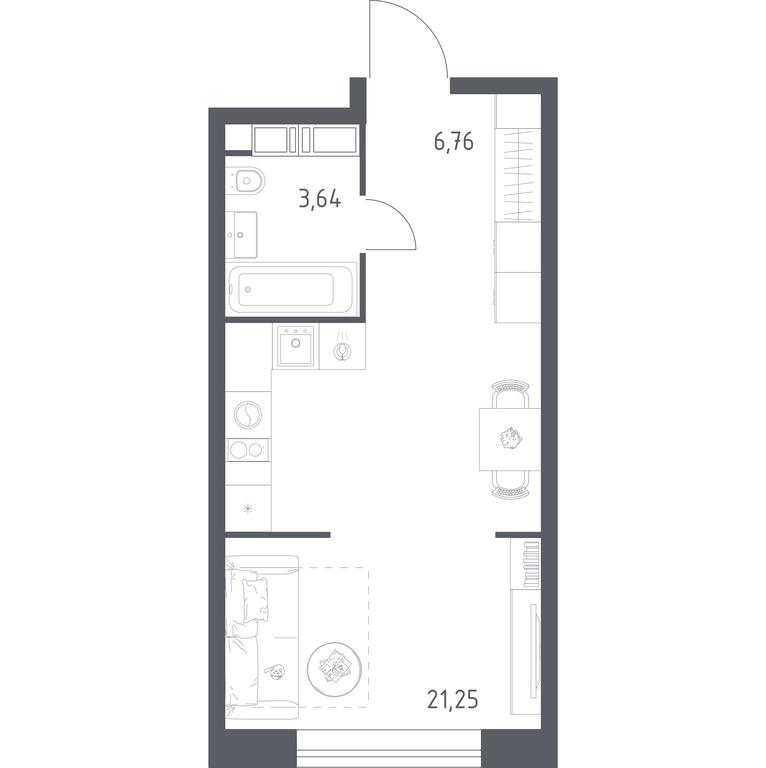 Apartment Sale, 31.65平方米 at MirrorZdanie, Oktyabrskaya Street, 98, Moscow, Russia #1 Apartment Sale, 31.65平方米 at MirrorZdanie, Oktyabrskaya Street, 98, Moscow, Russia #1