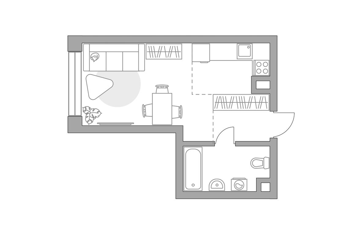 Apartment Sale, 28.08 sq. m. at MYPRIORITY Mnevniki, Narodnogo Opolcheniya Street, 34, Moscow, Russia #1 Apartment Sale, 28.08 sq. m. at MYPRIORITY Mnevniki, Narodnogo Opolcheniya Street, 34, Moscow, Russia #1
