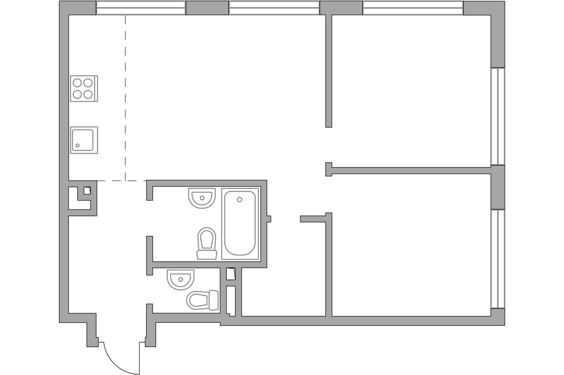 2-BD Apartment Sale, 66.22 sq. m. at BeLuck Kolomenskoe, Kashirskoye Highway, Moscow, Russia #2 2-BD Apartment Sale, 66.22 sq. m. at BeLuck Kolomenskoe, Kashirskoye Highway, Moscow, Russia #2