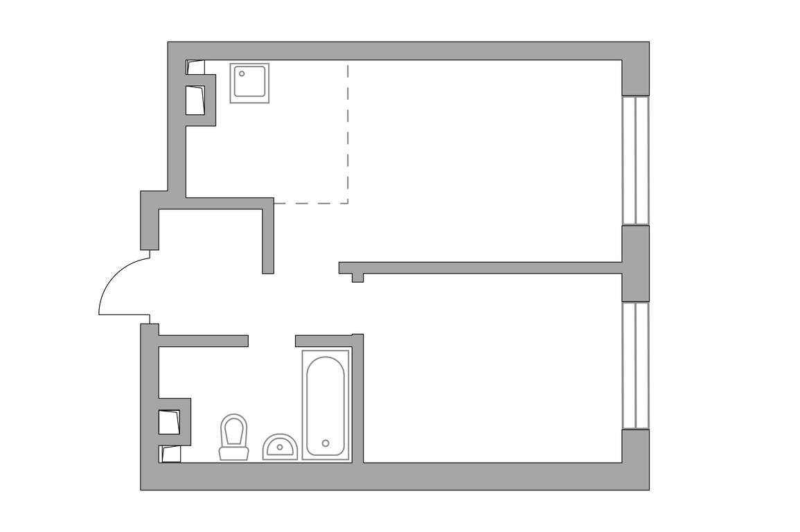 1-BD Apartment Sale, 38.72平方米 at Triniti 3, Dmitrovskoye Highway, 75к4, Moscow, Russia #2