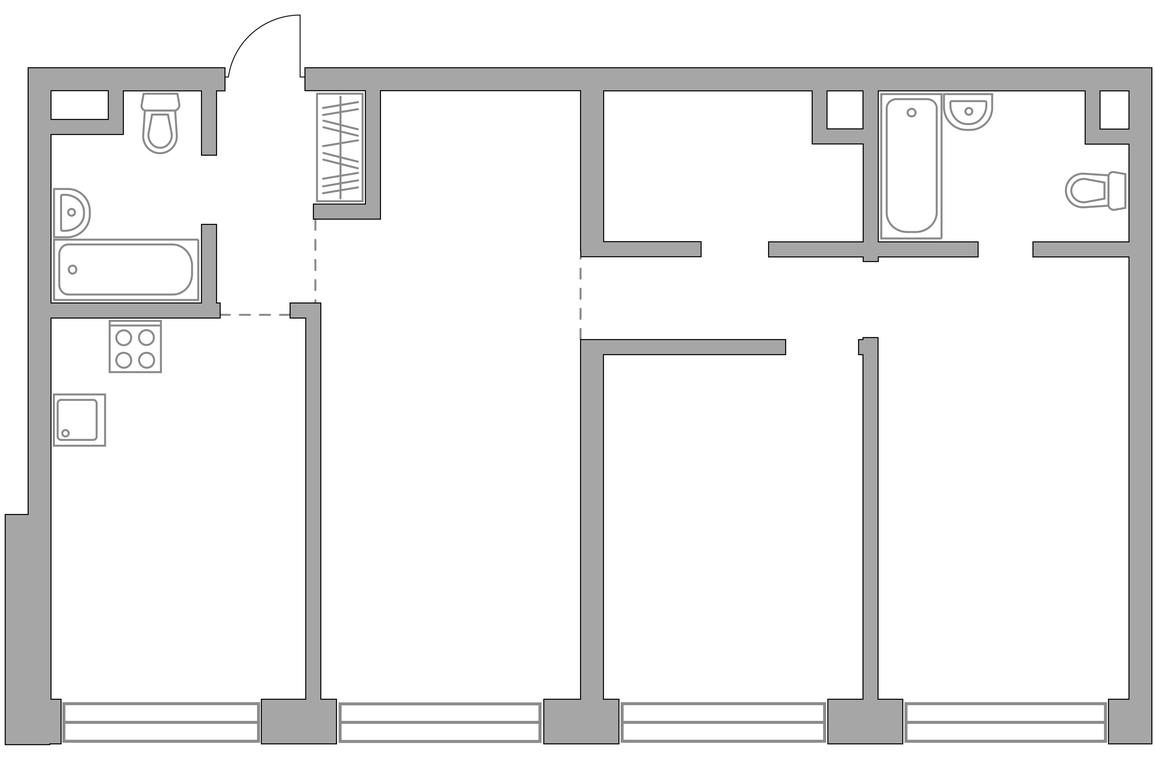 2-BD Apartment Sale, 80.11 sq. m. at MYPRIORITY Mnevniki, Narodnogo Opolcheniya Street, 34, Moscow, Russia #2 2-BD Apartment Sale, 80.11 sq. m. at MYPRIORITY Mnevniki, Narodnogo Opolcheniya Street, 34, Moscow, Russia #2