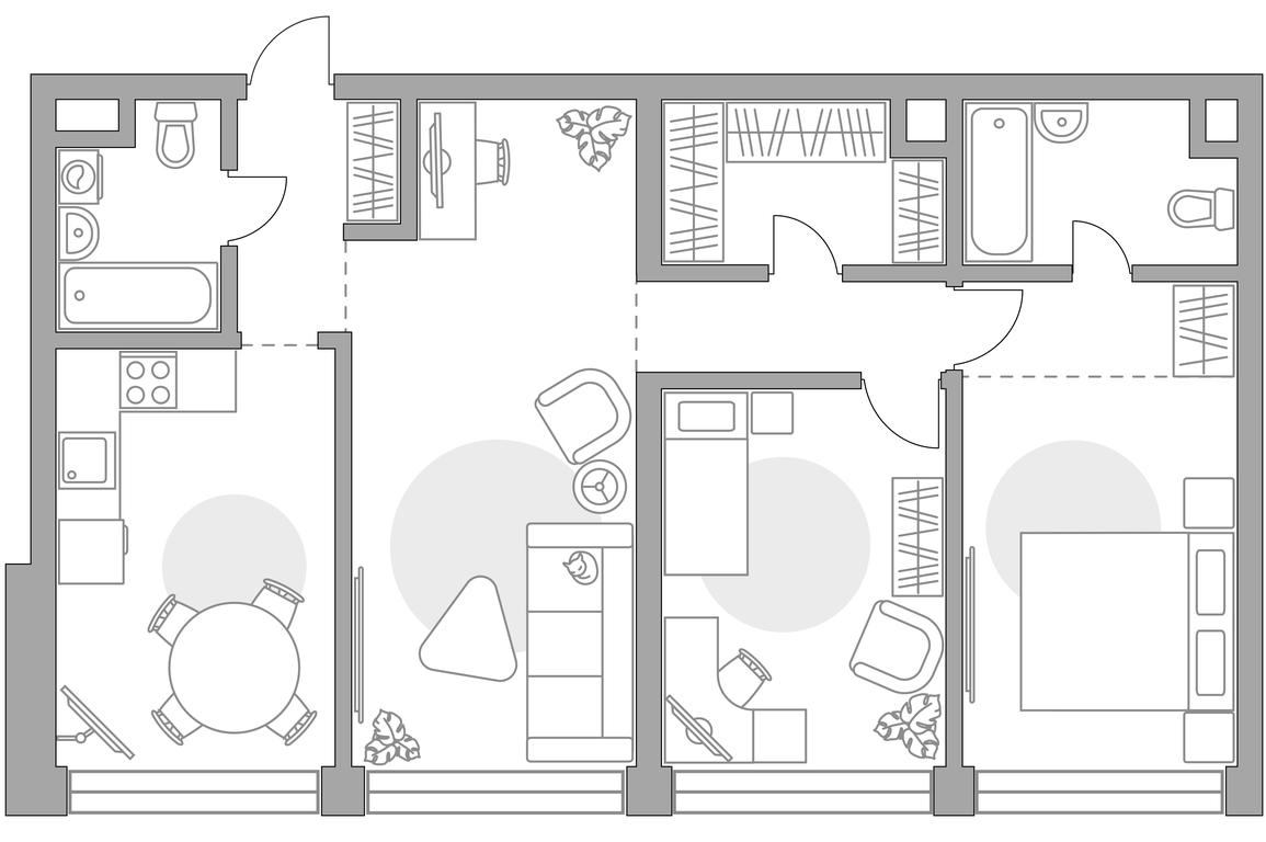 2-BD Apartment Sale, 82.07 sq. m. at MYPRIORITY Mnevniki, Narodnogo Opolcheniya Street, 34, Moscow, Russia #1 2-BD Apartment Sale, 82.07 sq. m. at MYPRIORITY Mnevniki, Narodnogo Opolcheniya Street, 34, Moscow, Russia #1