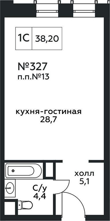 Apartment Sale, 38.2平方米 at Stremyannyj 2, Stremyanniy Lane, 2, Moscow, Russia #1 Apartment Sale, 38.2平方米 at Stremyannyj 2, Stremyanniy Lane, 2, Moscow, Russia #1