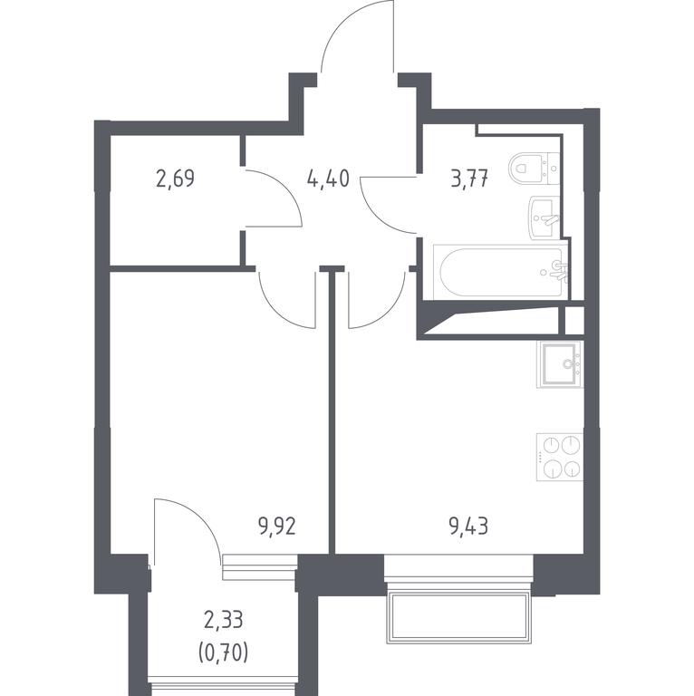 Apartment Sale, 30.91 sq. m. at Dolina Yauzy, Trudovaya Street, 23, Mytischi, Moscow Region, Russia #1 Apartment Sale, 30.91 sq. m. at Dolina Yauzy, Trudovaya Street, 23, Mytischi, Moscow Region, Russia #1