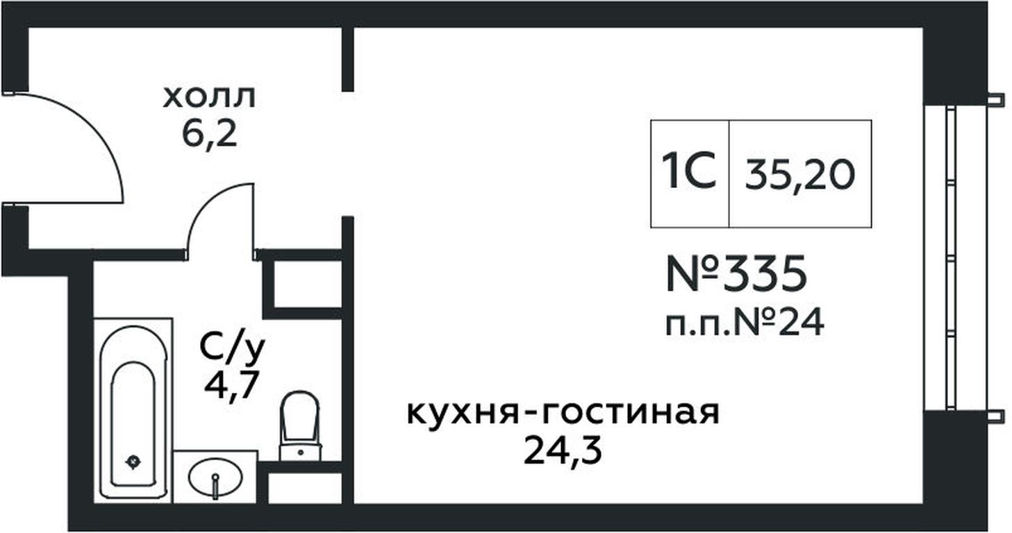 Apartment Sale, 35.2 sq. m. at Stremyannyj 2, Stremyanniy Lane, 2, Moscow, Russia #1 Apartment Sale, 35.2 sq. m. at Stremyannyj 2, Stremyanniy Lane, 2, Moscow, Russia #1