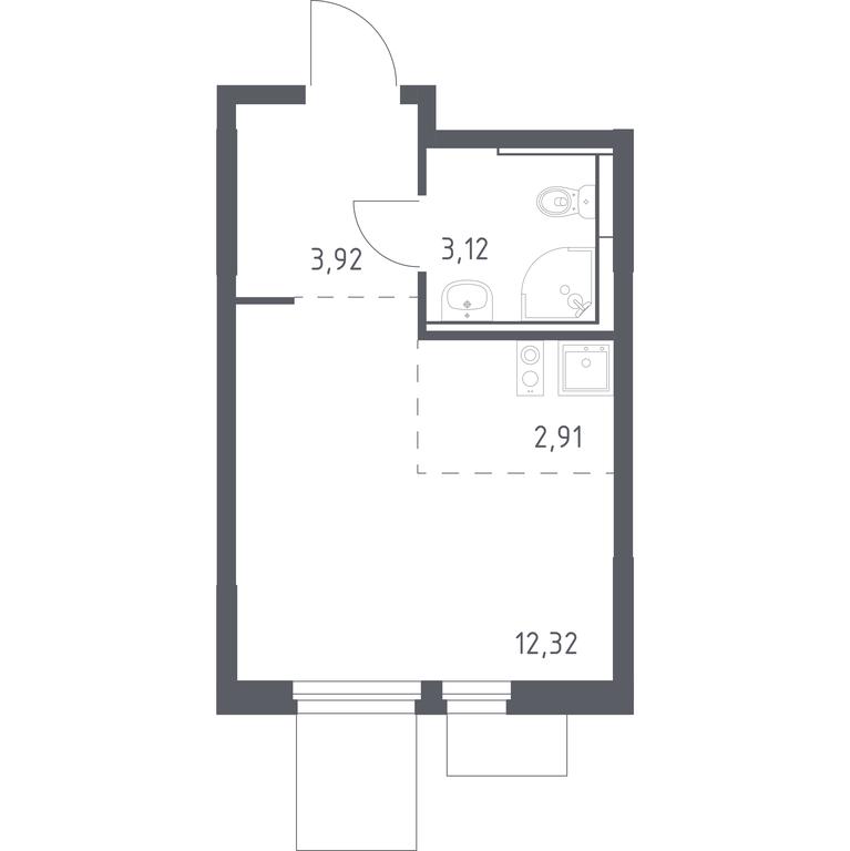 Apartment Sale, 22.27平方米 at Mytishchi Park, Silikatnaya ulitsa, 41к3, Mytischi, Moscow Region, Russia #1 Apartment Sale, 22.27平方米 at Mytishchi Park, Silikatnaya ulitsa, 41к3, Mytischi, Moscow Region, Russia #1