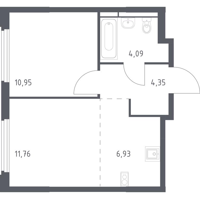 Apartment Sale, 38.08 sq. m. at Kosmicheskiy kvartal, M.K. Tikhonravova Street, Yubileyniy Microdistrict, Korolyov, Moscow Region, Russia #1 Apartment Sale, 38.08 sq. m. at Kosmicheskiy kvartal, M.K. Tikhonravova Street, Yubileyniy Microdistrict, Korolyov, Moscow Region, Russia #1