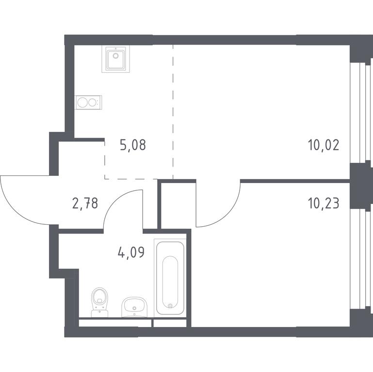 Apartment Sale, 32.2 sq. m. at Kosmicheskiy kvartal, M.K. Tikhonravova Street, Yubileyniy Microdistrict, Korolyov, Moscow Region, Russia #1 Apartment Sale, 32.2 sq. m. at Kosmicheskiy kvartal, M.K. Tikhonravova Street, Yubileyniy Microdistrict, Korolyov, Moscow Region, Russia #1