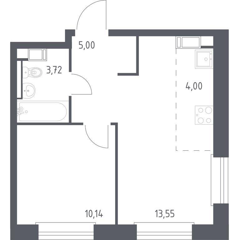 Apartment Sale, 36.41 sq. m. at Eko Bunino, prospekt Kuprina, 34к1, Sosenskoye Settlement, Moscow, Russia #1 Apartment Sale, 36.41 sq. m. at Eko Bunino, prospekt Kuprina, 34к1, Sosenskoye Settlement, Moscow, Russia #1