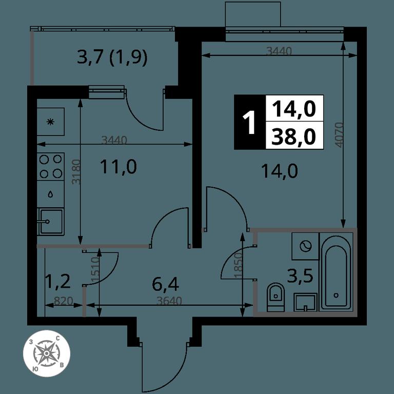 1-BD Apartment Sale, 38 sq. m. at Yzhnaya Bitsa, Yuzhnaya Bitsa Residential Complex, posyolok Bittsa, Leninskiy City District, Moscow Region, Russia #2 1-BD Apartment Sale, 38 sq. m. at Yzhnaya Bitsa, Yuzhnaya Bitsa Residential Complex, posyolok Bittsa, Leninskiy City District, Moscow Region, Russia #2