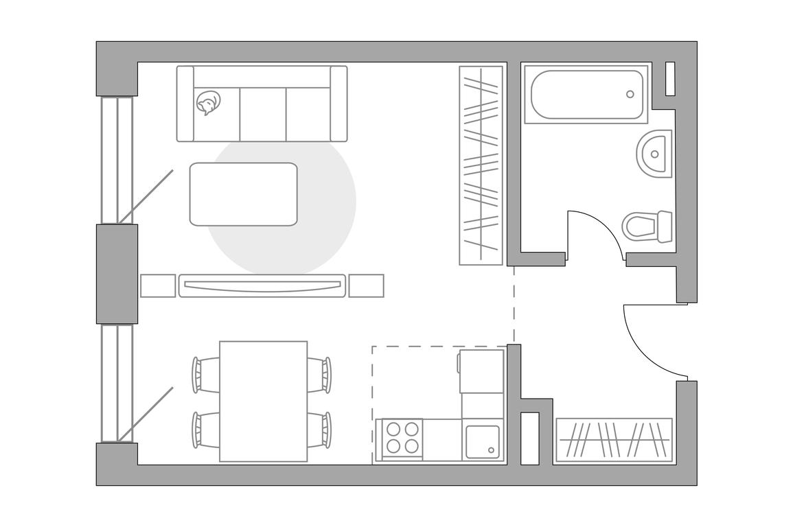 Apartment Sale, 35.52 sq. m. at MYPRIORITY Basmanny, Malaya Pochtovaya Street, 12с6, Moscow, Russia #2 Apartment Sale, 35.52 sq. m. at MYPRIORITY Basmanny, Malaya Pochtovaya Street, 12с6, Moscow, Russia #2