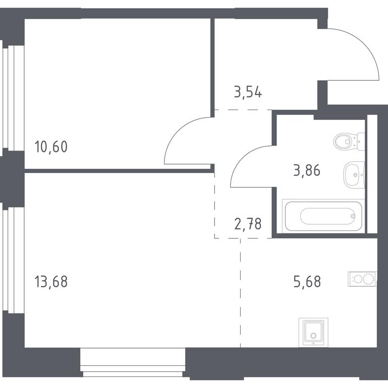 Apartment Sale, 40.14 sq. m. at Kosmicheskiy kvartal, M.K. Tikhonravova Street, Yubileyniy Microdistrict, Korolyov, Moscow Region, Russia #1 Apartment Sale, 40.14 sq. m. at Kosmicheskiy kvartal, M.K. Tikhonravova Street, Yubileyniy Microdistrict, Korolyov, Moscow Region, Russia #1