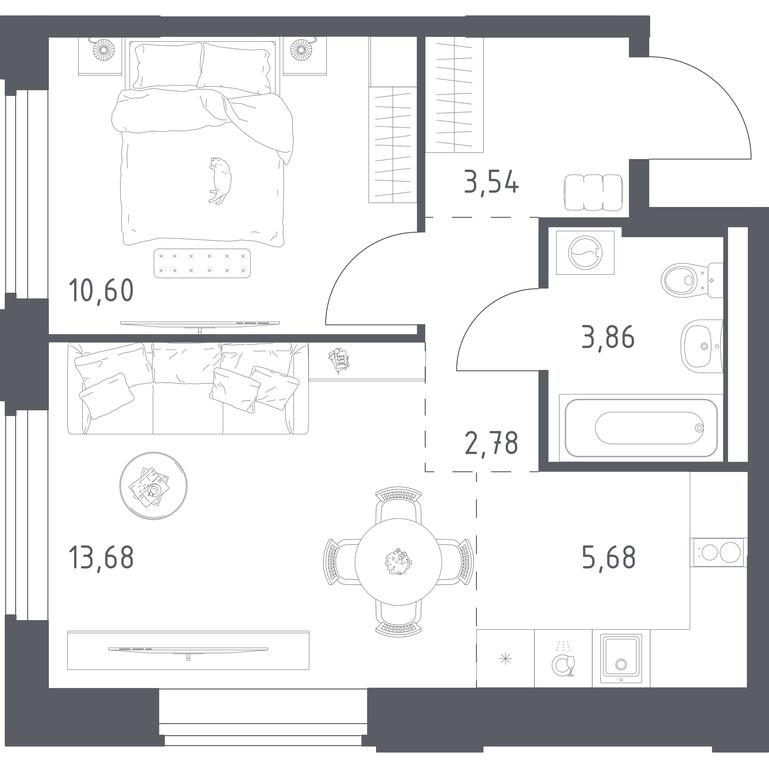 Apartment Sale, 40.14 sq. m. at Kosmicheskiy kvartal, M.K. Tikhonravova Street, Yubileyniy Microdistrict, Korolyov, Moscow Region, Russia #2 Apartment Sale, 40.14 sq. m. at Kosmicheskiy kvartal, M.K. Tikhonravova Street, Yubileyniy Microdistrict, Korolyov, Moscow Region, Russia #2