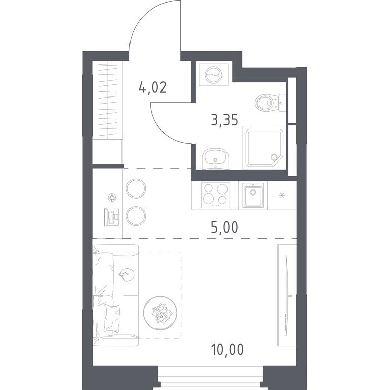 Apartment Sale, 22.37平方米 at Kosmicheskiy kvartal, M.K. Tikhonravova Street, Yubileyniy Microdistrict, Korolyov, Moscow Region, Russia #2 Apartment Sale, 22.37平方米 at Kosmicheskiy kvartal, M.K. Tikhonravova Street, Yubileyniy Microdistrict, Korolyov, Moscow Region, Russia #2