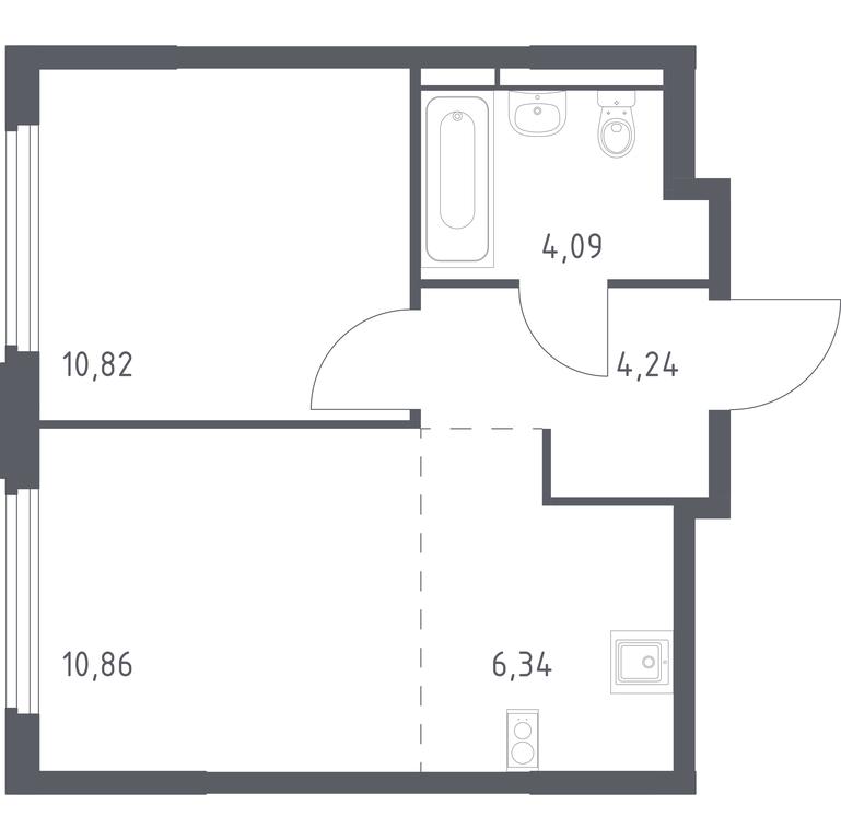 Apartment Sale, 36.35 sq. m. at Kosmicheskiy kvartal, M.K. Tikhonravova Street, Yubileyniy Microdistrict, Korolyov, Moscow Region, Russia #1 Apartment Sale, 36.35 sq. m. at Kosmicheskiy kvartal, M.K. Tikhonravova Street, Yubileyniy Microdistrict, Korolyov, Moscow Region, Russia #1