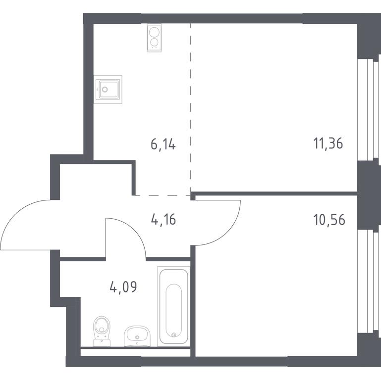 Apartment Sale, 36.31 sq. m. at Kosmicheskiy kvartal, M.K. Tikhonravova Street, Yubileyniy Microdistrict, Korolyov, Moscow Region, Russia #1 Apartment Sale, 36.31 sq. m. at Kosmicheskiy kvartal, M.K. Tikhonravova Street, Yubileyniy Microdistrict, Korolyov, Moscow Region, Russia #1