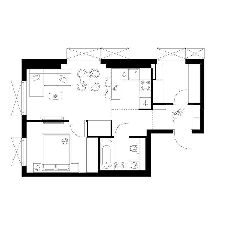 1-BD Apartment Sale, 43 sq. m. at Plehanova 11, Plekhanova Street, 13с6, Moscow, Russia #1