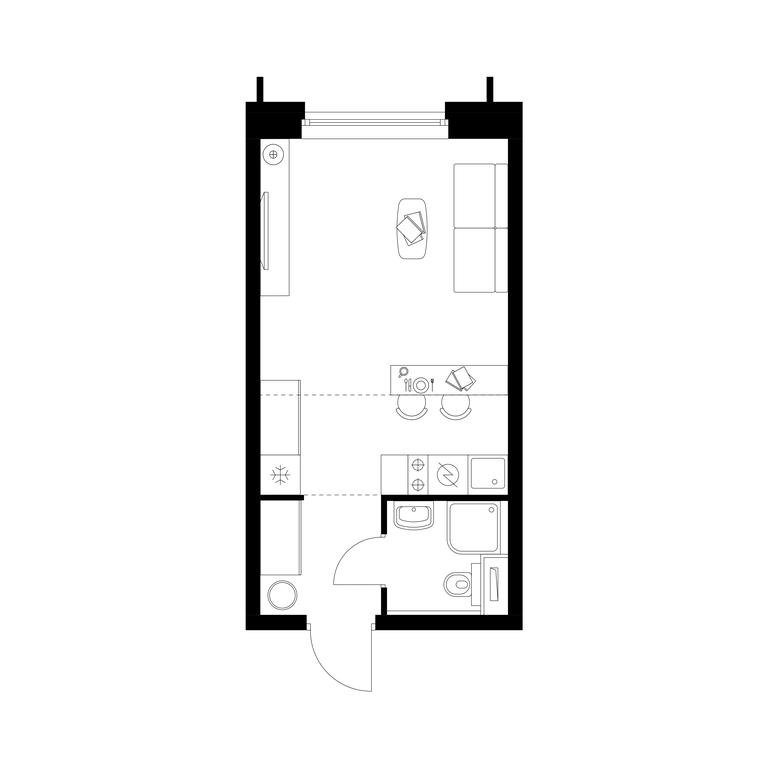 Apartment Sale, 25.5 sq. m. at Businovskiy Park, Izhorskaya Street, 6с5, Moscow, Russia #2 Apartment Sale, 25.5 sq. m. at Businovskiy Park, Izhorskaya Street, 6с5, Moscow, Russia #2
