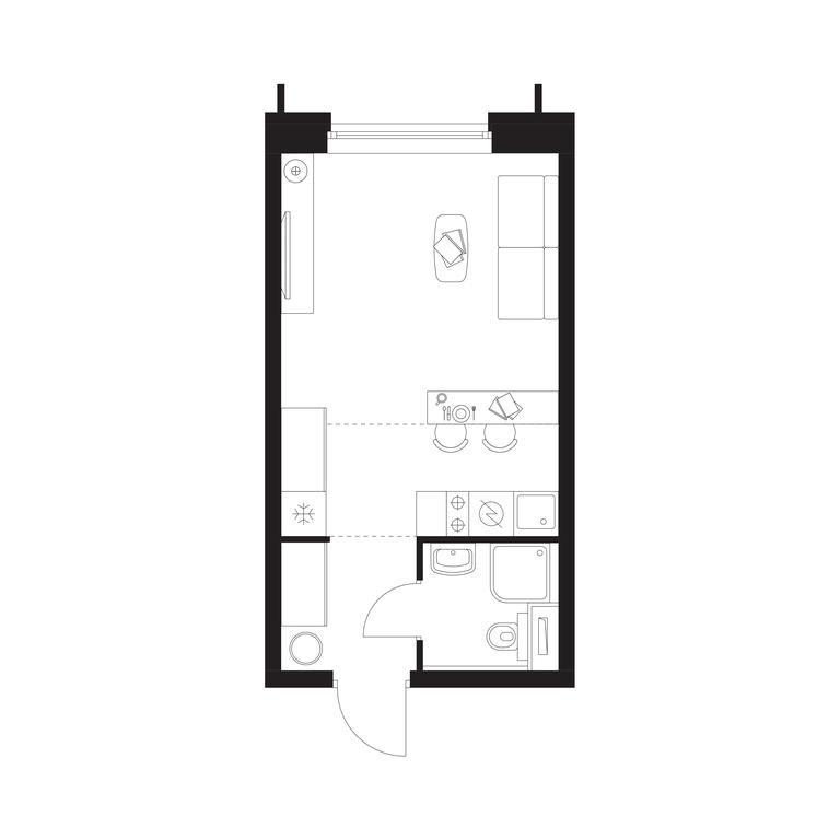 Apartment Sale, 25.5 sq. m. at Businovskiy Park, Izhorskaya Street, 6с5, Moscow, Russia #1 Apartment Sale, 25.5 sq. m. at Businovskiy Park, Izhorskaya Street, 6с5, Moscow, Russia #1