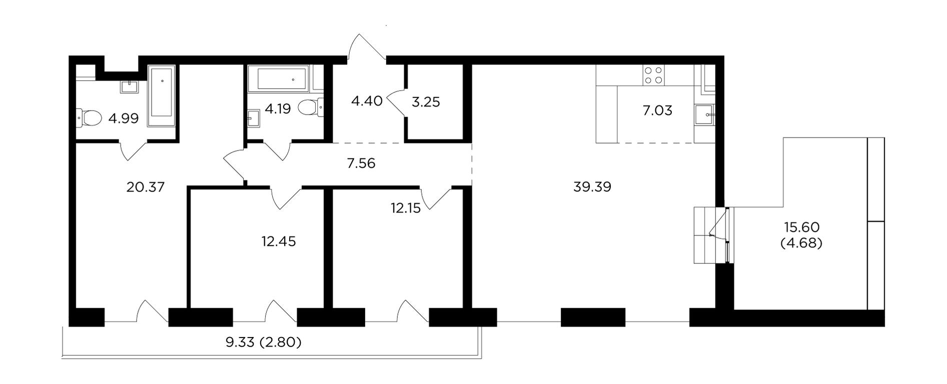 3-BD Apartment Sale, 123.4 sq. m. at Foriver, Simonovskaya Embankment, 3к1, Moscow, Russia #1 3-BD Apartment Sale, 123.4 sq. m. at Foriver, Simonovskaya Embankment, 3к1, Moscow, Russia #1