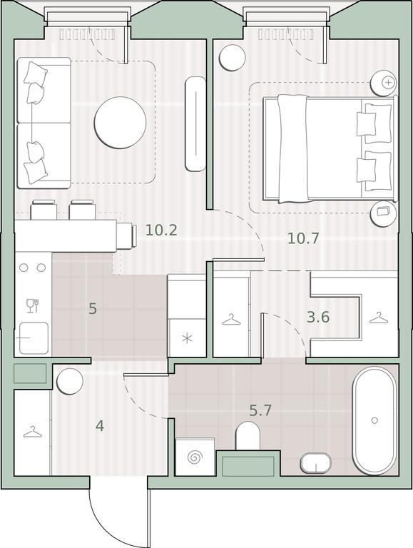 1-BD Apartment Sale, 39.2平方米 at Sreda na Lobachevskogo, Ochakovskoye Highway, Moscow, Russia #1 1-BD Apartment Sale, 39.2平方米 at Sreda na Lobachevskogo, Ochakovskoye Highway, Moscow, Russia #1