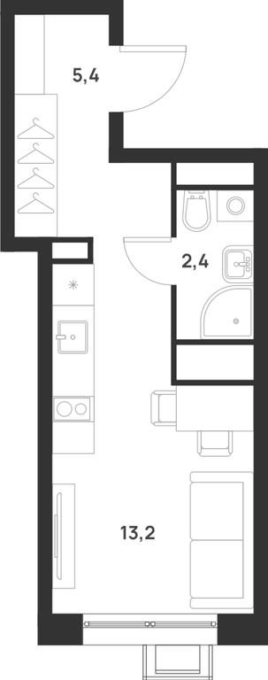 Apartment Sale, 21 sq. m. at Газопровод, Sosenskoye Settlement, Moscow, Russia #1 Apartment Sale, 21 sq. m. at Газопровод, Sosenskoye Settlement, Moscow, Russia #1