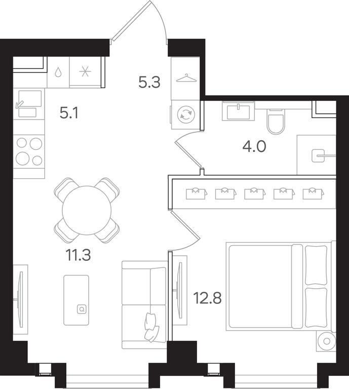 1-BD Apartment Sale, 38.5平方米 at Mangazeya na Tulskoy, Bolshaya Tulskaya Street, Moscow, Russia #1 1-BD Apartment Sale, 38.5平方米 at Mangazeya na Tulskoy, Bolshaya Tulskaya Street, Moscow, Russia #1