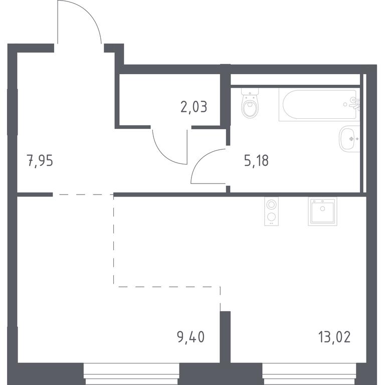 Apartment Sale, 37.7 sq. m. at Novoe Vnukovo, kvartal № 38, Kokoshkino Settlement, Moscow, Russia #1 Apartment Sale, 37.7 sq. m. at Novoe Vnukovo, kvartal № 38, Kokoshkino Settlement, Moscow, Russia #1