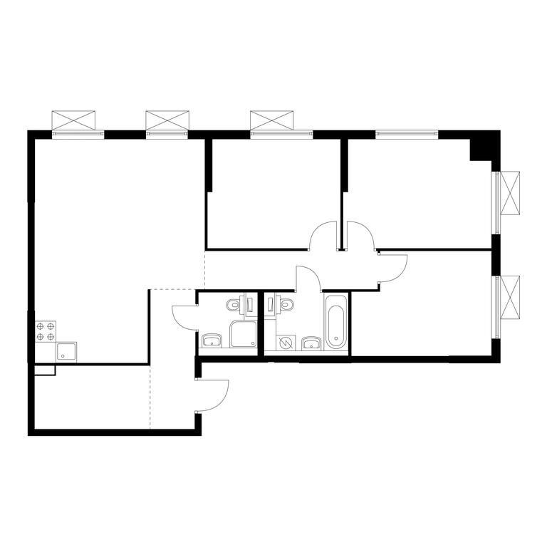 3-BD Apartment Sale, 86.5平方米 at Volzhskiy Park, 1st Grayvoronovsky Drive, 3с11, Moscow, Russia #1 3-BD Apartment Sale, 86.5平方米 at Volzhskiy Park, 1st Grayvoronovsky Drive, 3с11, Moscow, Russia #1