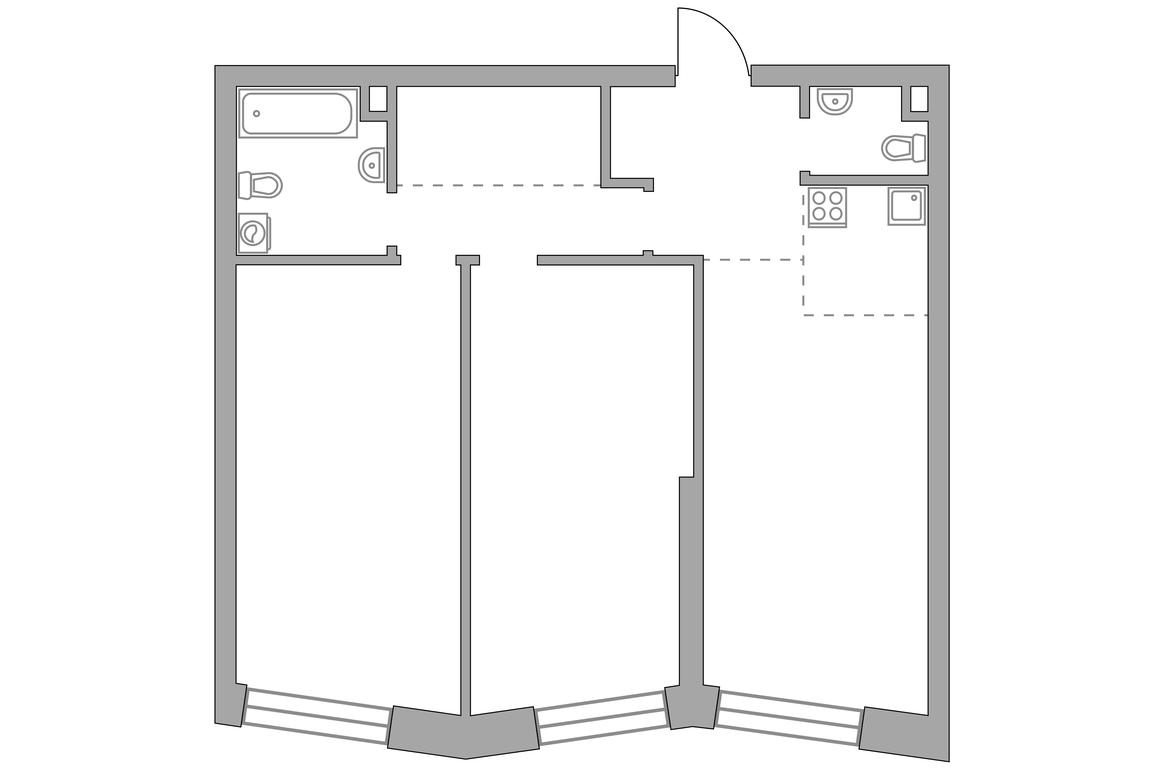 2-BD Apartment Sale, 81.07 sq. m. at MYPRIORITY Paveletskaya, Dubininskaya Street, 17с2, Moscow, Russia #2 2-BD Apartment Sale, 81.07 sq. m. at MYPRIORITY Paveletskaya, Dubininskaya Street, 17с2, Moscow, Russia #2