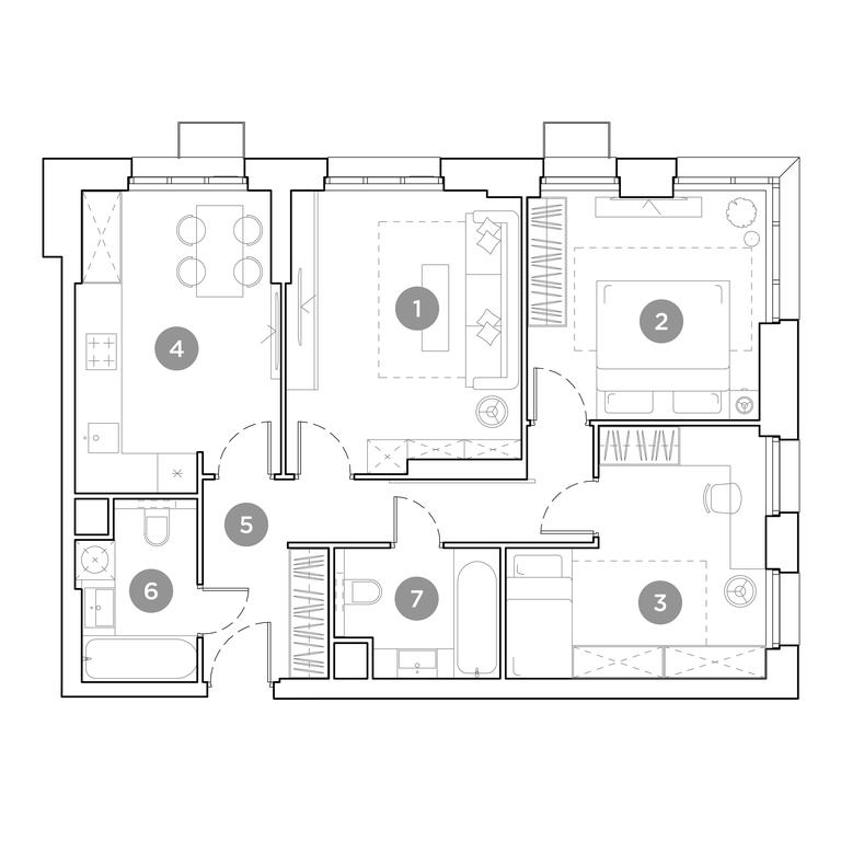 2-BD Apartment Sale, 71.9 sq. m. at Gogol Park, ulitsa Gogolya, 3, Lyubertsy, Moscow Region, Russia #1 2-BD Apartment Sale, 71.9 sq. m. at Gogol Park, ulitsa Gogolya, 3, Lyubertsy, Moscow Region, Russia #1