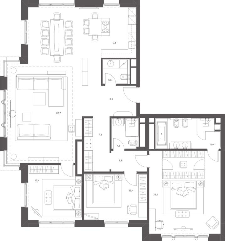 Apartment Sale, 168.96平方米 at Russian Seasons, Bolshaya Ordynka Street, 19с9, Moscow, Russia #2 Apartment Sale, 168.96平方米 at Russian Seasons, Bolshaya Ordynka Street, 19с9, Moscow, Russia #2