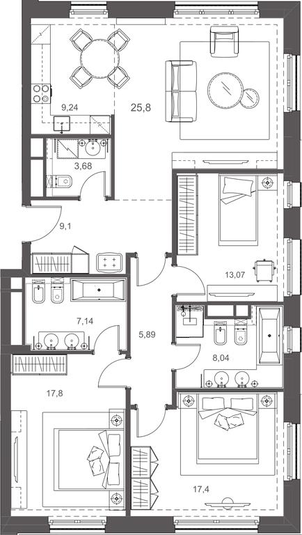 Apartment Sale, 117.16平方米 at Russian Seasons, Bolshaya Ordynka Street, 19с9, Moscow, Russia #2 Apartment Sale, 117.16平方米 at Russian Seasons, Bolshaya Ordynka Street, 19с9, Moscow, Russia #2