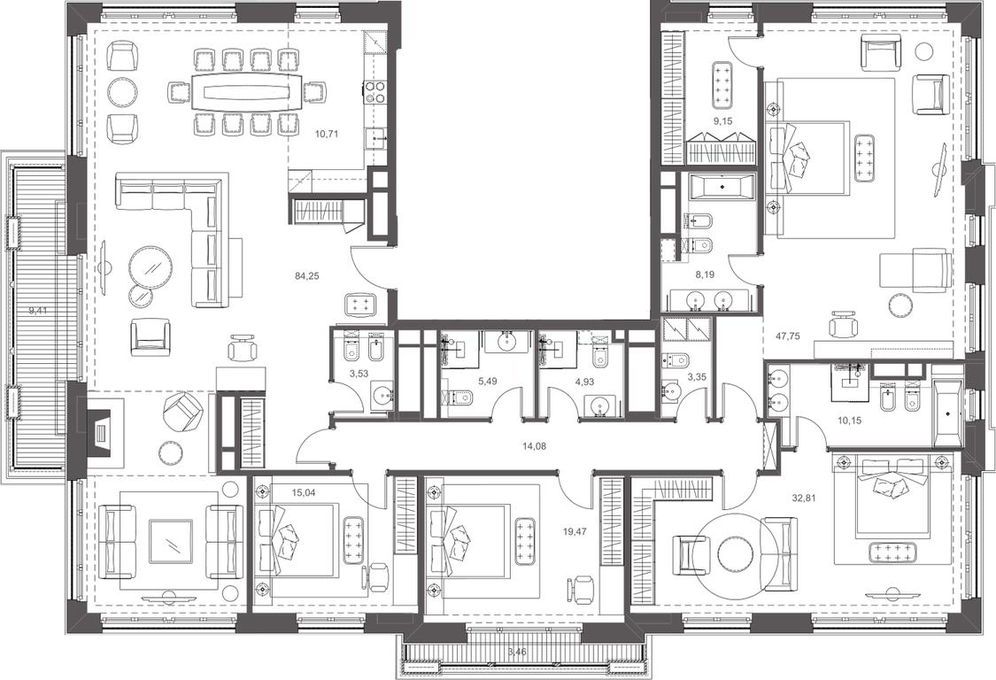 Apartment Sale, 268.9平方米 at Russian Seasons, Bolshaya Ordynka Street, 19с9, Moscow, Russia #2 Apartment Sale, 268.9平方米 at Russian Seasons, Bolshaya Ordynka Street, 19с9, Moscow, Russia #2