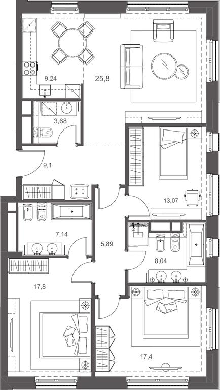 Apartment Sale, 117.16平方米 at Russian Seasons, Bolshaya Ordynka Street, 19с9, Moscow, Russia #2 Apartment Sale, 117.16平方米 at Russian Seasons, Bolshaya Ordynka Street, 19с9, Moscow, Russia #2