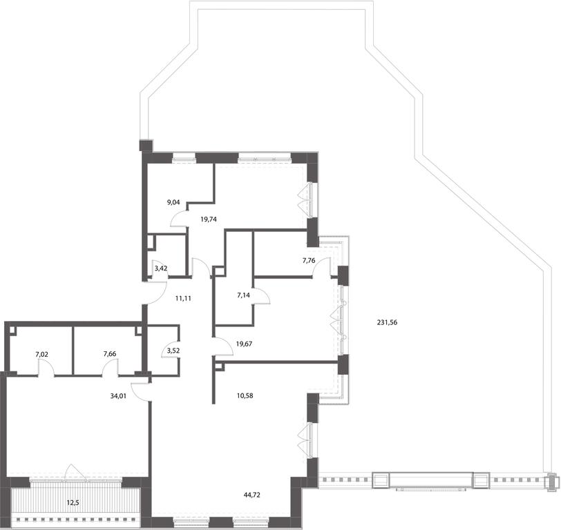 Apartment Sale, 127.04平方米 at Russian Seasons, Bolshaya Ordynka Street, 19с9, Moscow, Russia #1