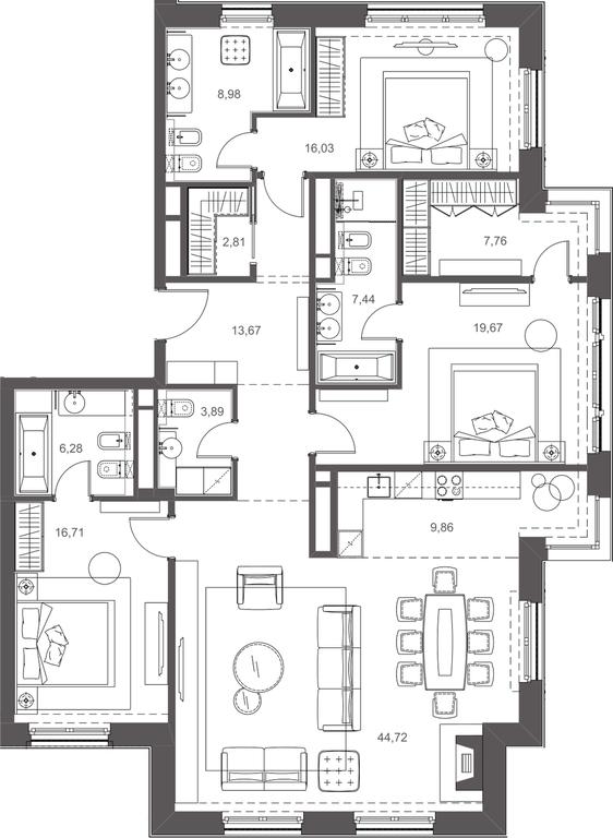 Apartment Sale, 158.07平方米 at Russian Seasons, Bolshaya Ordynka Street, 19с9, Moscow, Russia #2 Apartment Sale, 158.07平方米 at Russian Seasons, Bolshaya Ordynka Street, 19с9, Moscow, Russia #2