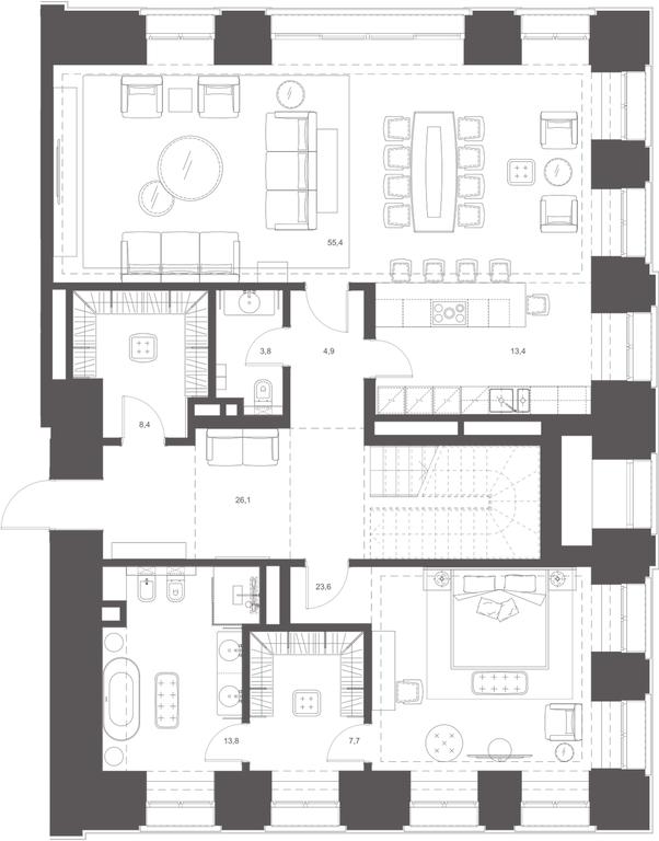 Apartment Sale, 326.7平方米 at Russian Seasons, Bolshaya Ordynka Street, 19с9, Moscow, Russia #2 Apartment Sale, 326.7平方米 at Russian Seasons, Bolshaya Ordynka Street, 19с9, Moscow, Russia #2