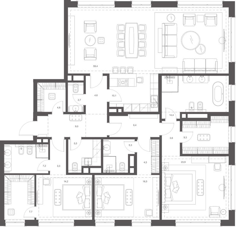 Apartment Sale, 186平方米 at Russian Seasons, Bolshaya Ordynka Street, 19с9, Moscow, Russia #2 Apartment Sale, 186平方米 at Russian Seasons, Bolshaya Ordynka Street, 19с9, Moscow, Russia #2