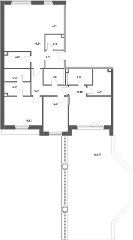 Apartment Sale, 163.52平方米 at Russian Seasons, Bolshaya Ordynka Street, 19с9, Moscow, Russia #1