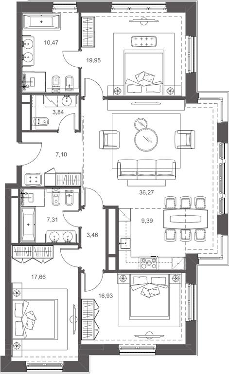 Apartment Sale, 64.2平方米 at Russian Seasons, Bolshaya Ordynka Street, 19с9, Moscow, Russia #2 Apartment Sale, 64.2平方米 at Russian Seasons, Bolshaya Ordynka Street, 19с9, Moscow, Russia #2