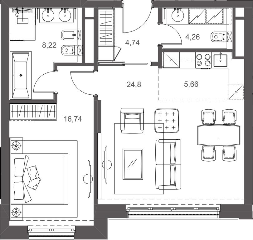 Apartment Sale, 155.76平方米 at Russian Seasons, Bolshaya Ordynka Street, 19с9, Moscow, Russia #2 Apartment Sale, 155.76平方米 at Russian Seasons, Bolshaya Ordynka Street, 19с9, Moscow, Russia #2